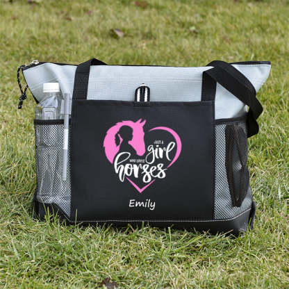 Just a Girl Who Loves Horses Tote Bag