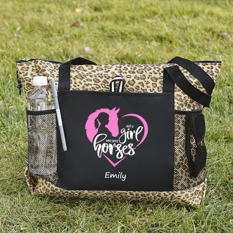 Just a Girl Who Loves Horses Tote Bag