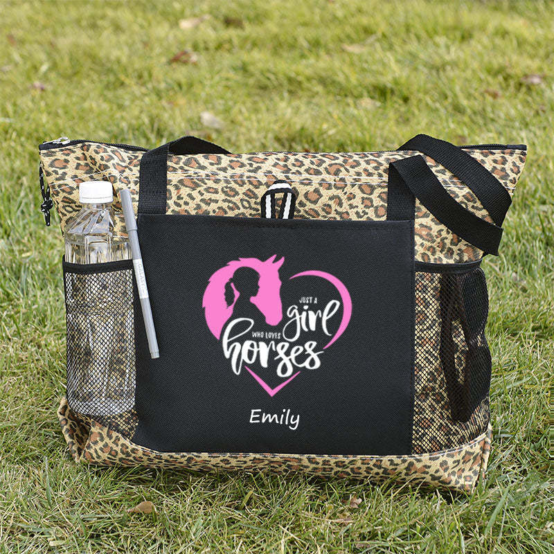 Just a Girl Who Loves Horses Tote Bag