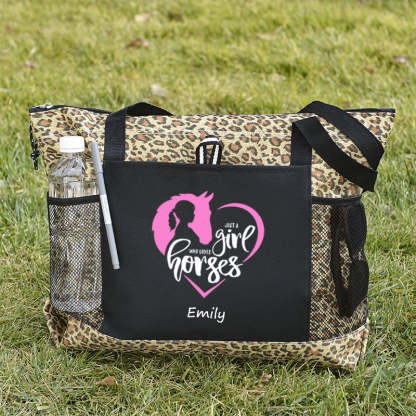 Just a Girl Who Loves Horses Tote Bag