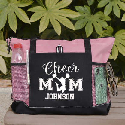 Personalized Ball Mom Tote Bag , Sports Bag