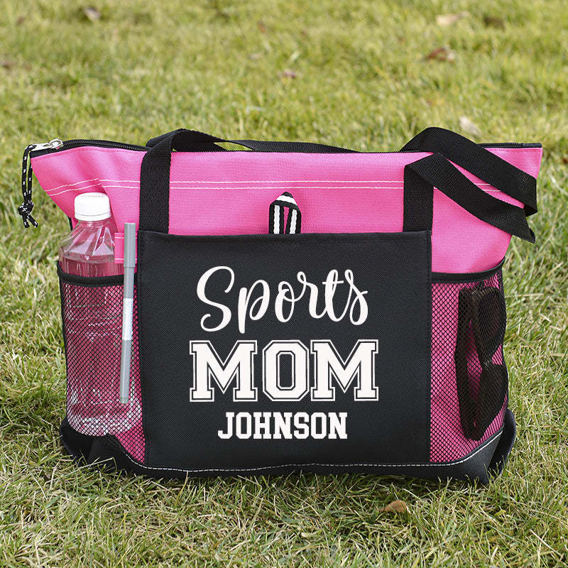 Personalized Ball Mom Tote Bag , Sports Bag