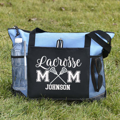 Personalized Ball Mom Tote Bag , Sports Bag
