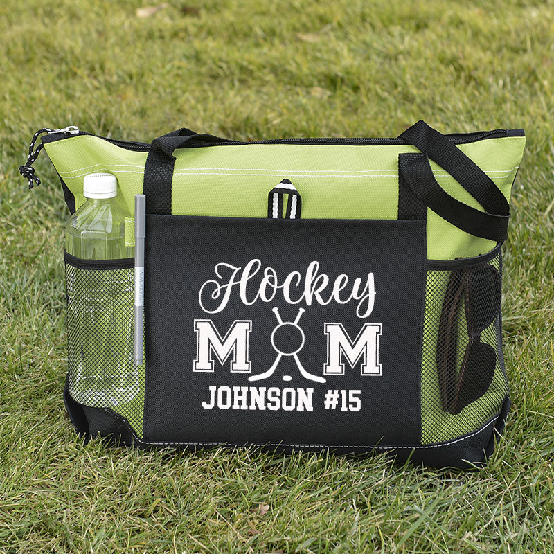 Personalized Ball Mom Tote Bag , Sports Bag