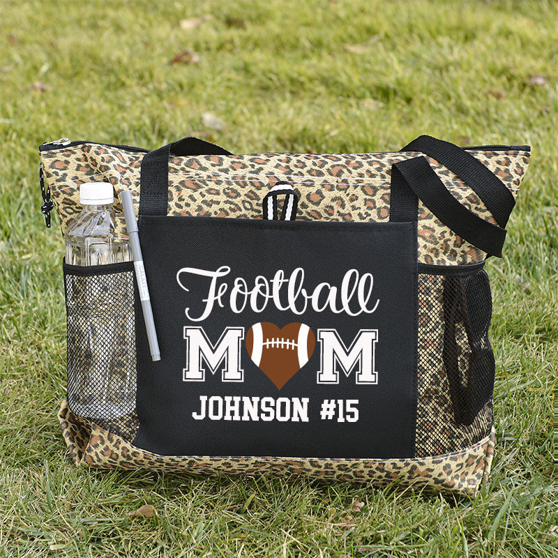 Personalized Ball Mom Tote Bag , Sports Bag