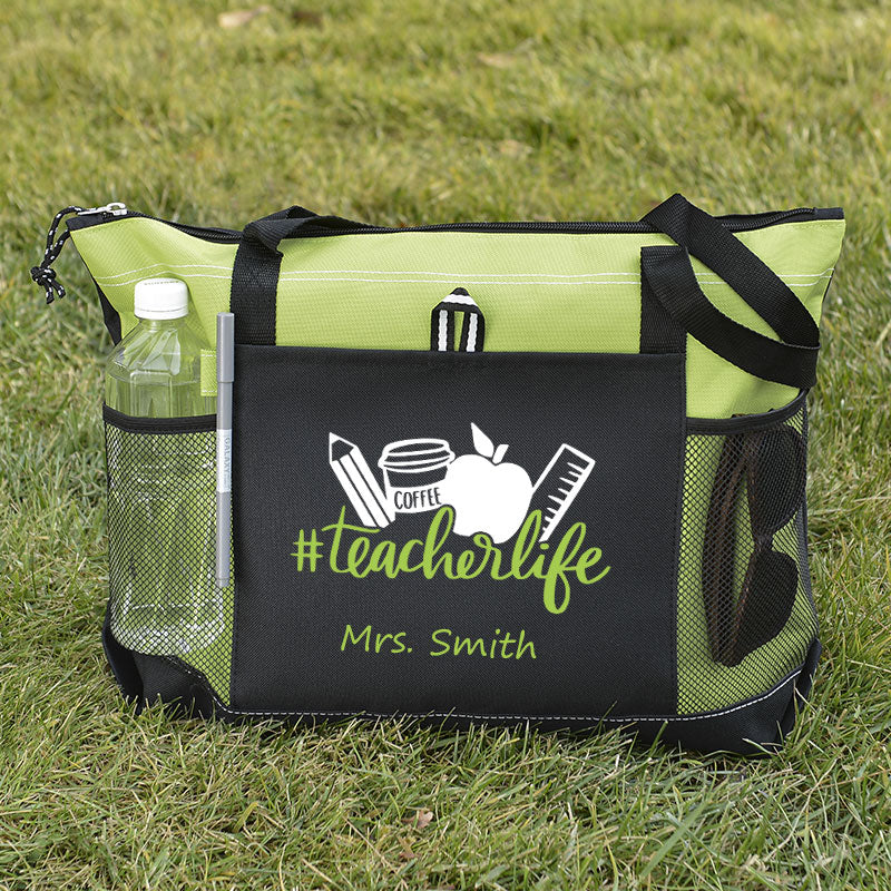 Personalized Teacher Life Tote Bag
