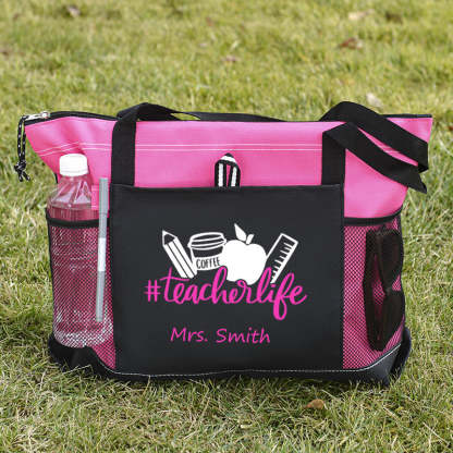 Personalized Teacher Life Tote Bag