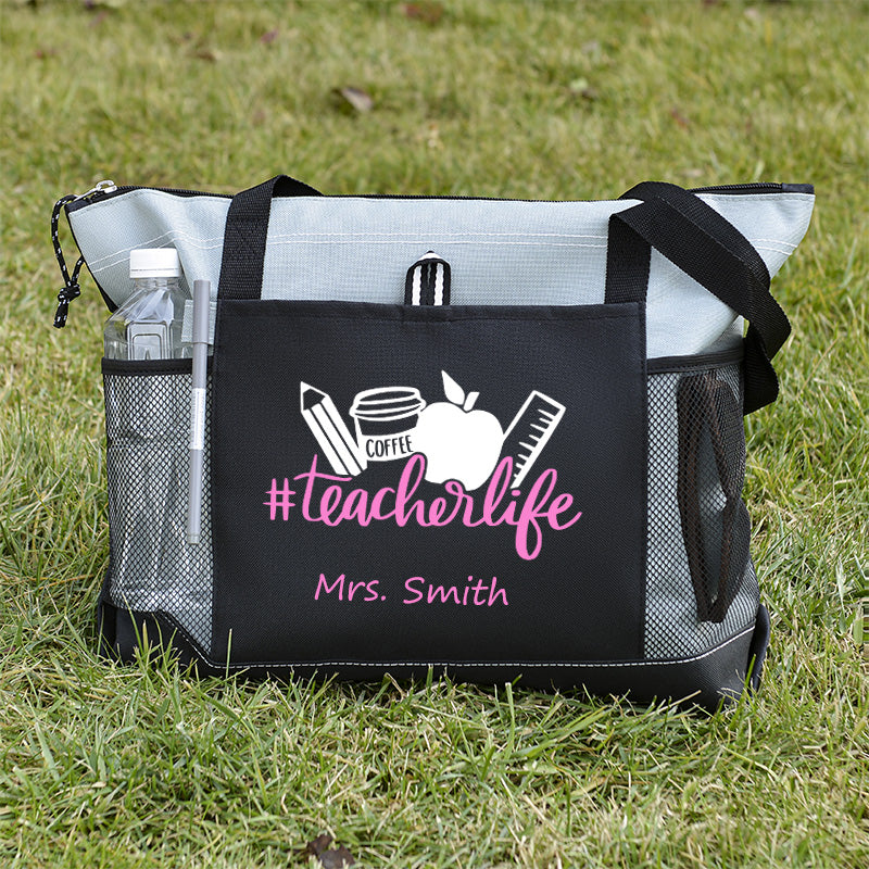 Personalized Teacher Life Tote Bag
