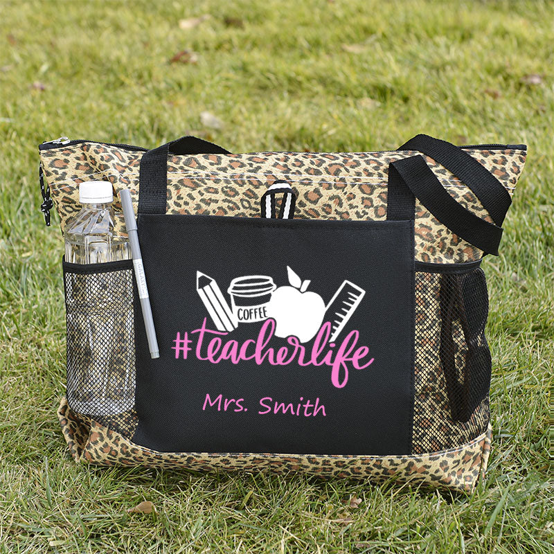 Personalized Teacher Life Tote Bag