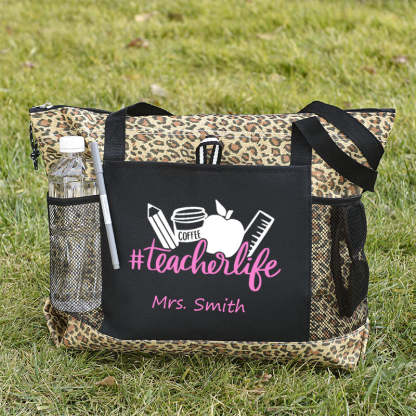 Personalized Teacher Life Tote Bag