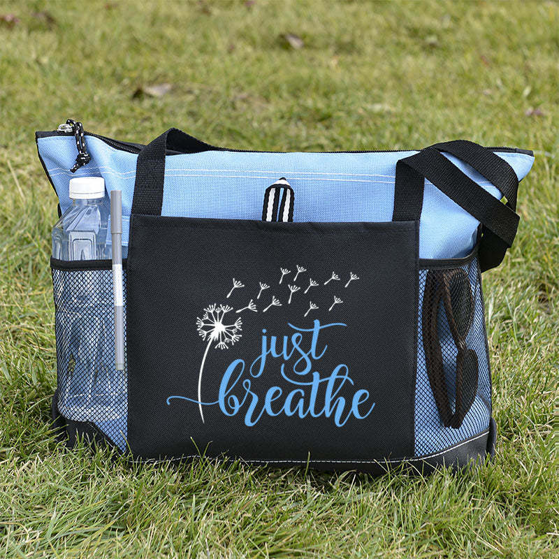 Just Breathe Tote Bag