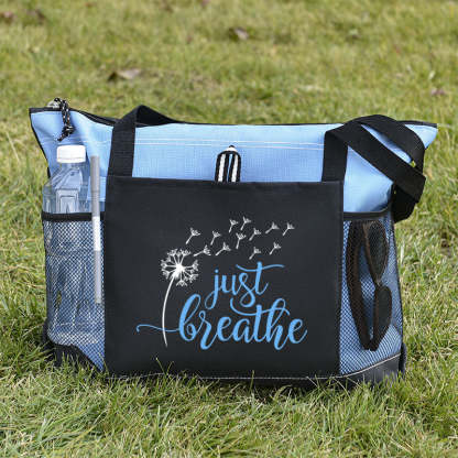 Just Breathe Tote Bag
