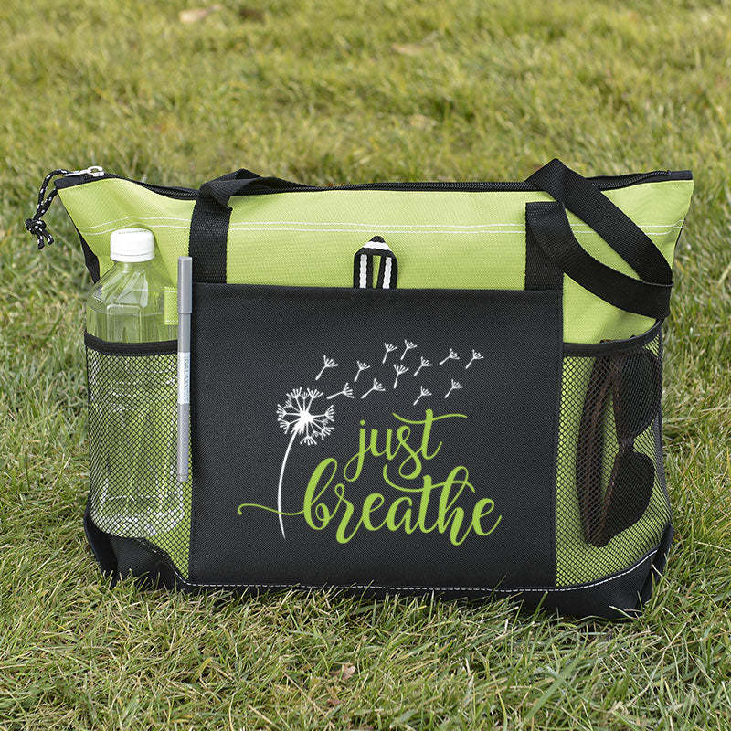 Just Breathe Tote Bag