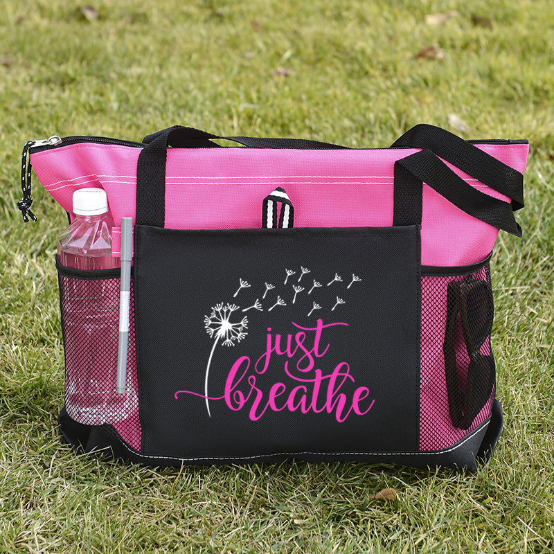 Just Breathe Tote Bag