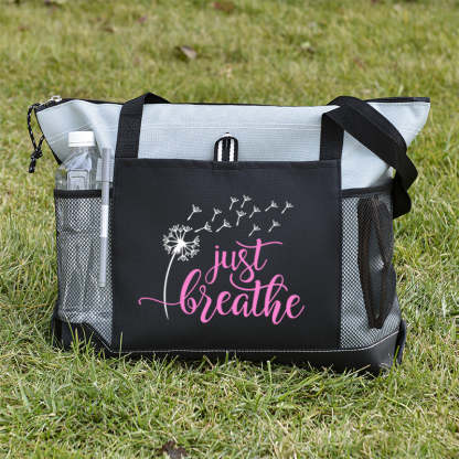 Just Breathe Tote Bag