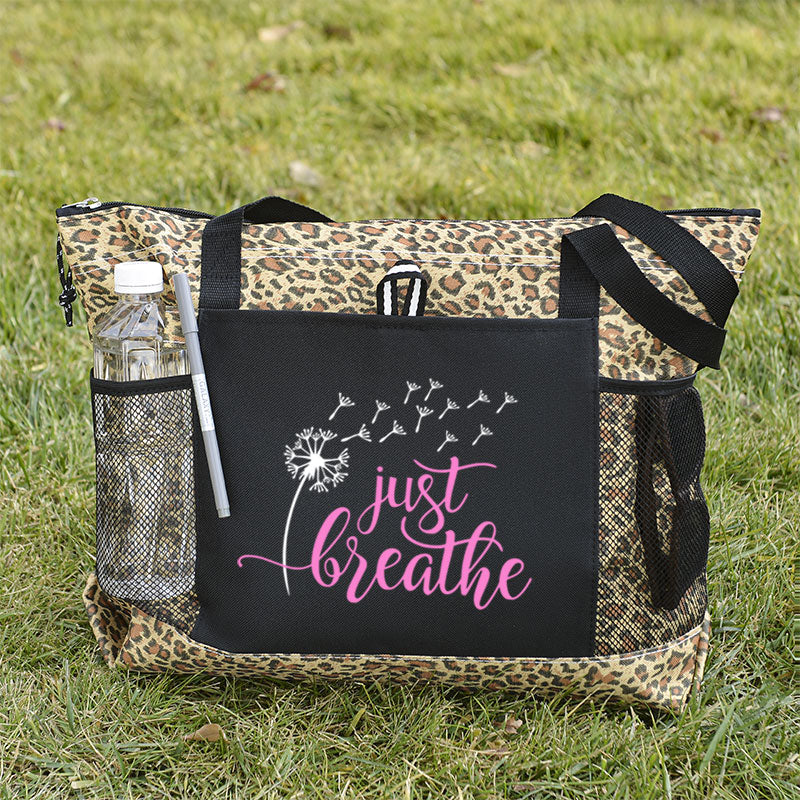 Just Breathe Tote Bag