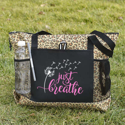 Just Breathe Tote Bag