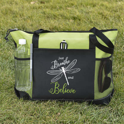 Just Breathe and Believe Tote Bag