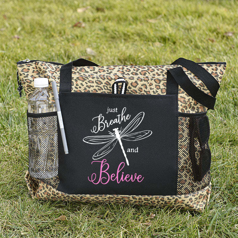 Just Breathe and Believe Tote Bag