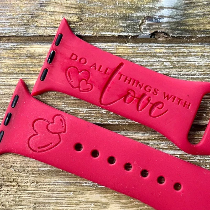 Do all things with Love Engraved Watch Strap For Apple/Samsung/Fitbit Watch