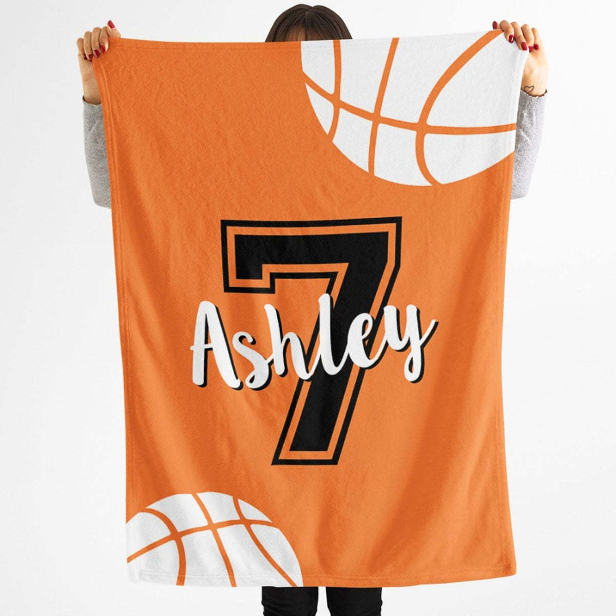 Personalized Custom Basketball Blanket
