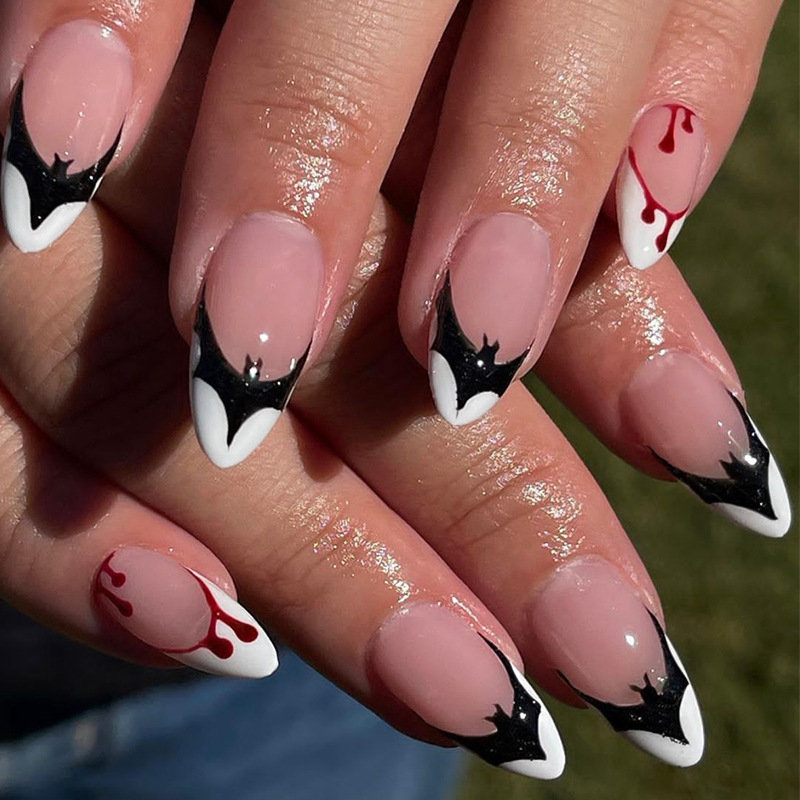 Halloween Press-On Nail Tips-Set of 24-W1615 