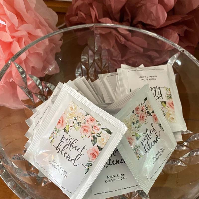 Custom Wedding Favor Tea Perfect Blend Wedding Favors