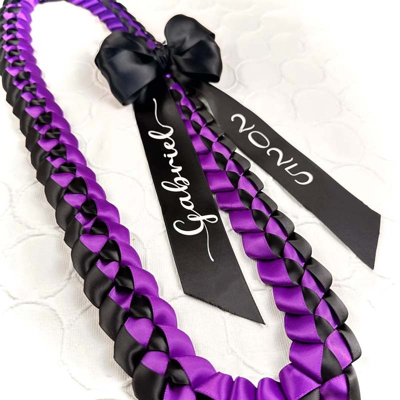 2025 Personalized Graduation ribbon lei gift with bow for Promotion/Senior Graduate