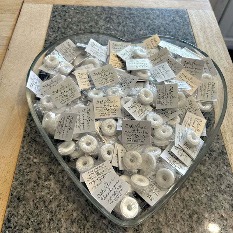 Wedding Favors Mint To Be , Greenery Lifesaver Mint Party Favor Tag