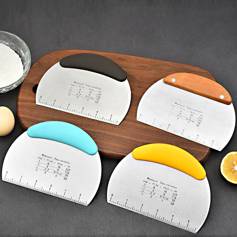 Personalized Pastry Bench Scraper, Laser Engraved Dough Cutter