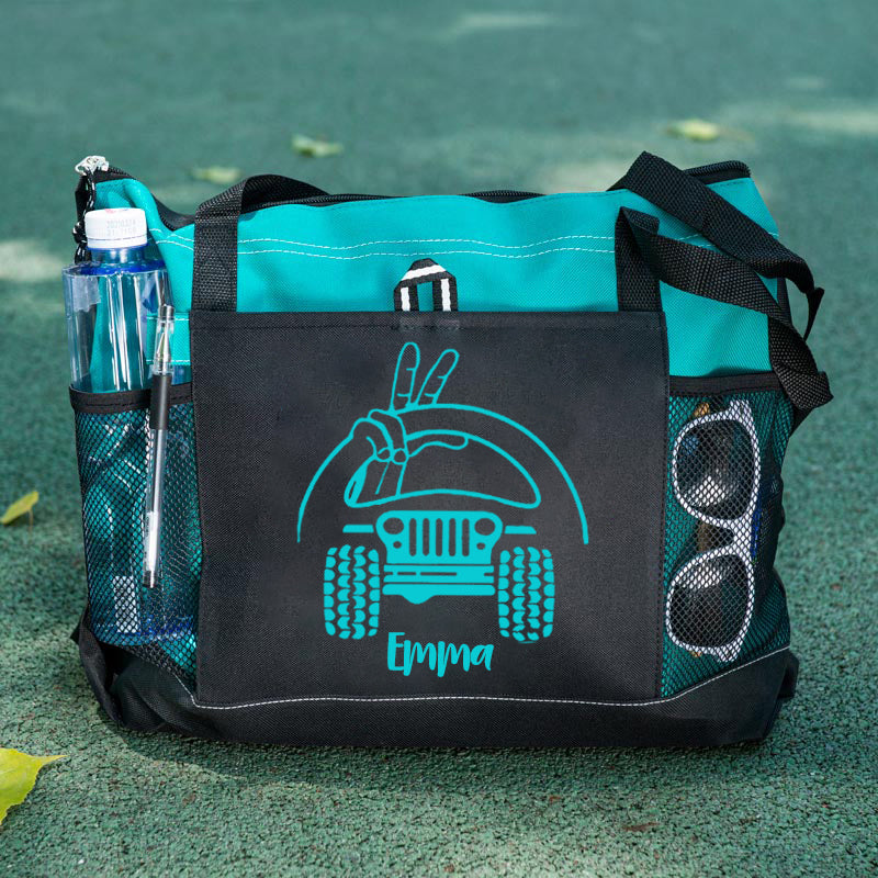 Jeep Steering Wheel Tote Bag