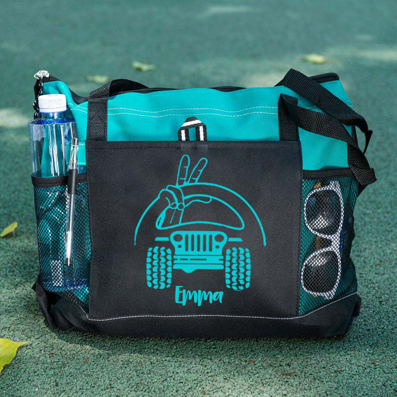 Jeep Steering Wheel Tote Bag