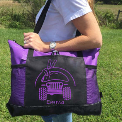 Jeep Steering Wheel Tote Bag