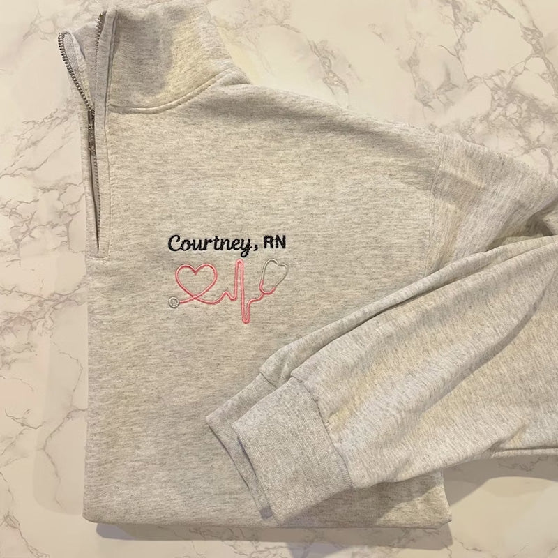 Nurse Stethoscope Pullover Sweatshirt Jacket Gift For Nurse