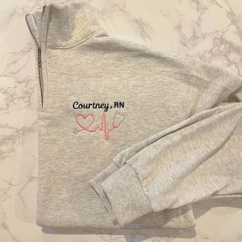 Nurse Stethoscope Pullover Sweatshirt Jacket Gift For Nurse