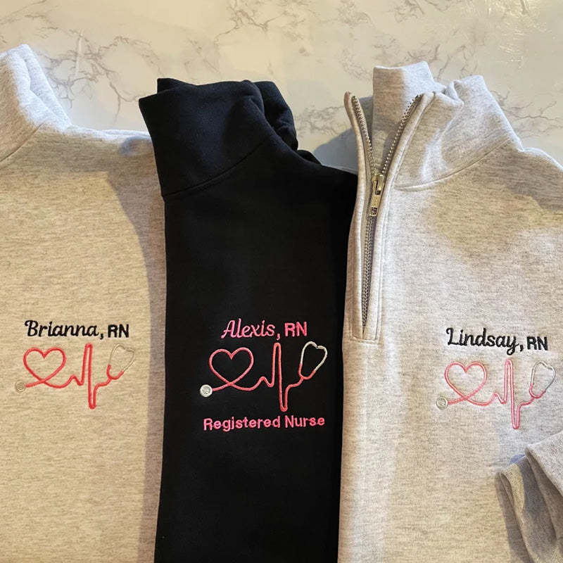 Nurse Stethoscope Pullover Sweatshirt Jacket Gift For Nurse