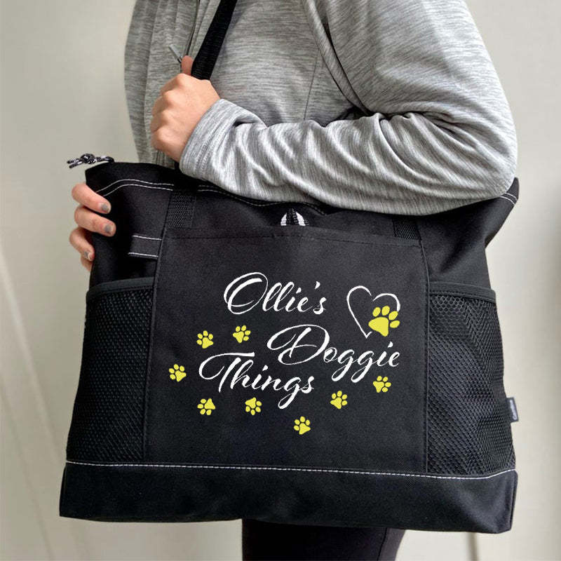 Personalized  Doggie Tote Bag