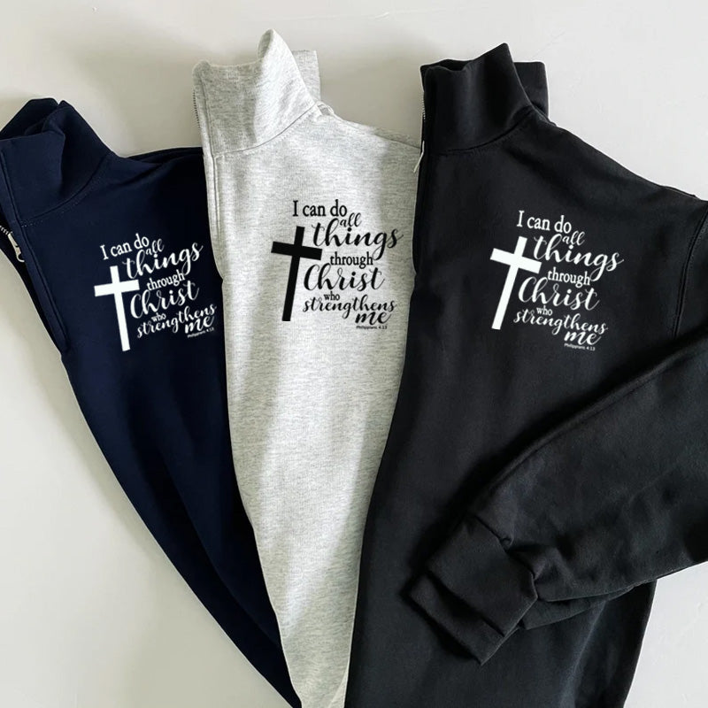 I Can Do All Things Pullover Sweatshirt  Jacket Gift