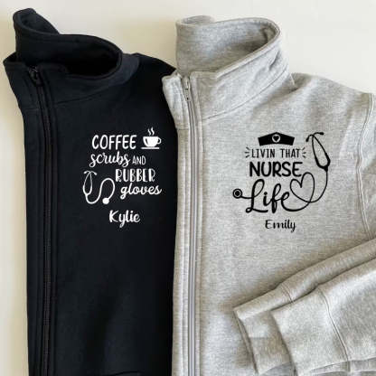 Personalized Nurse Pullover Sweatshirt  Jacket Gift