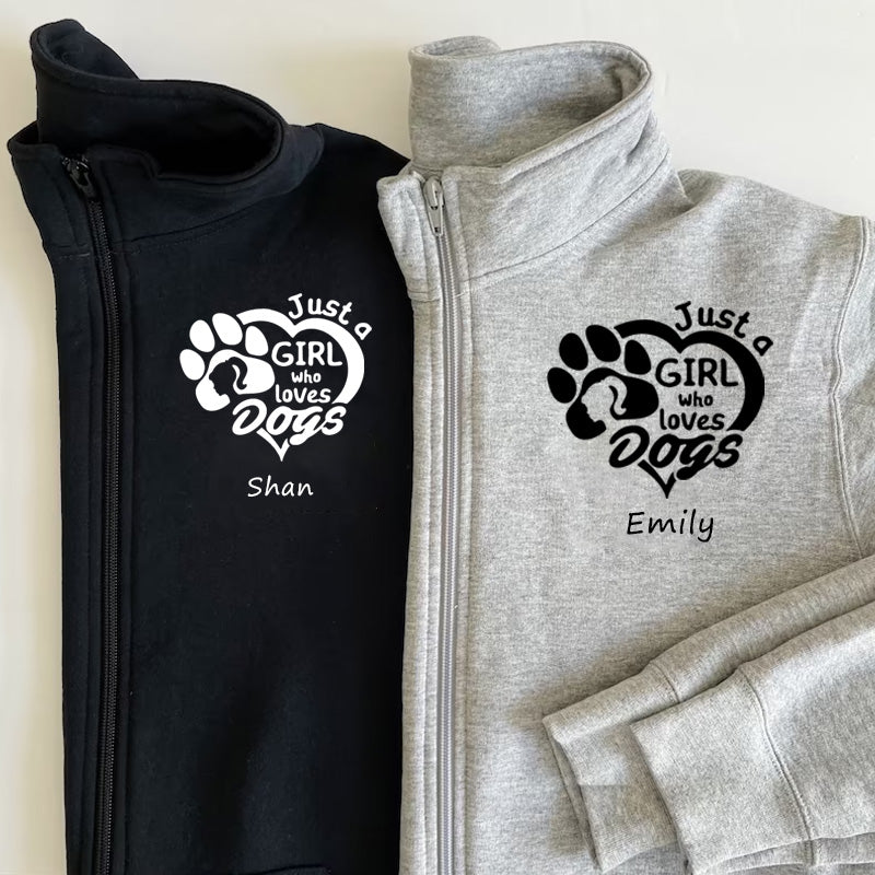 Just a Girl Who Loves Dogs Pullover Sweatshirt