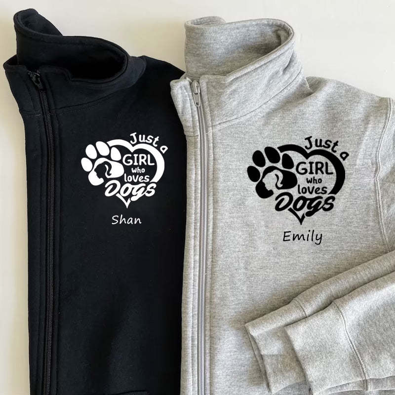 Just a Girl Who Loves Dogs Pullover Sweatshirt