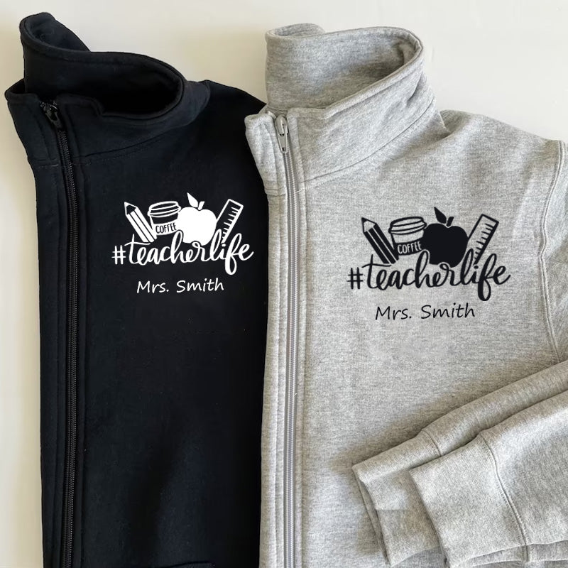 Personalized Teacher Life Pullover Sweatshirt