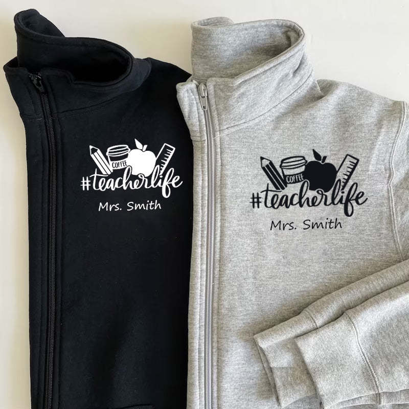 Personalized Teacher Life Pullover Sweatshirt