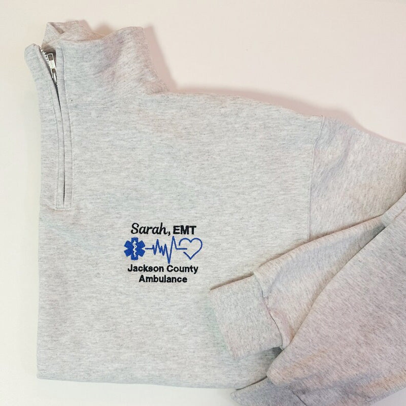 EMT EMS Custom Pullover Sweatshirt Jacket