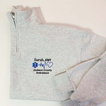 EMT EMS Custom Pullover Sweatshirt Jacket