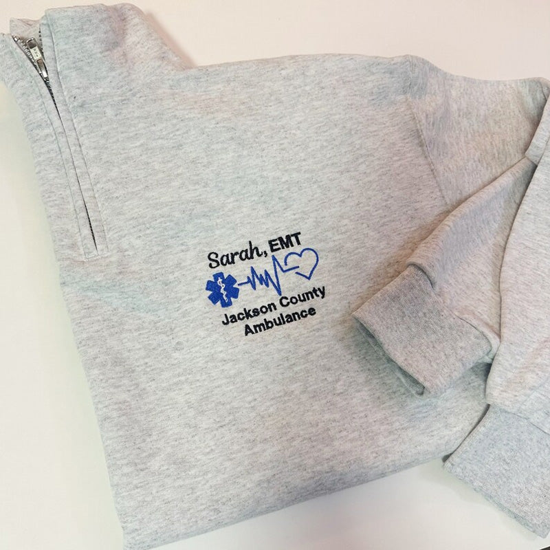 EMT EMS Custom Pullover Sweatshirt Jacket