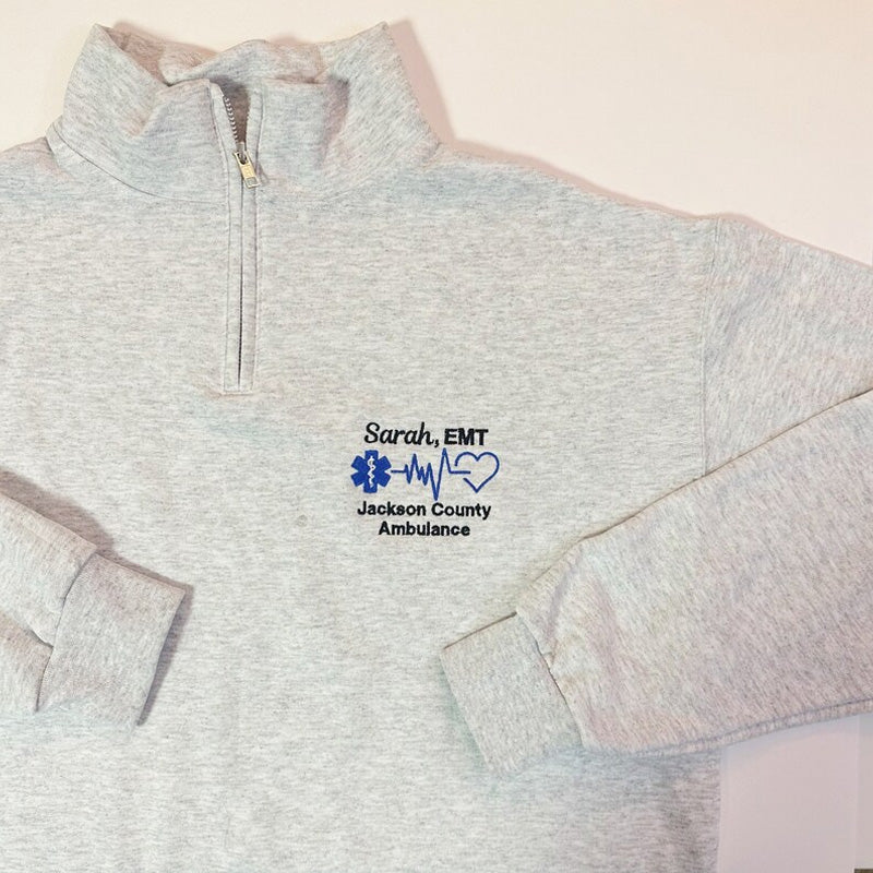 EMT EMS Custom Pullover Sweatshirt Jacket