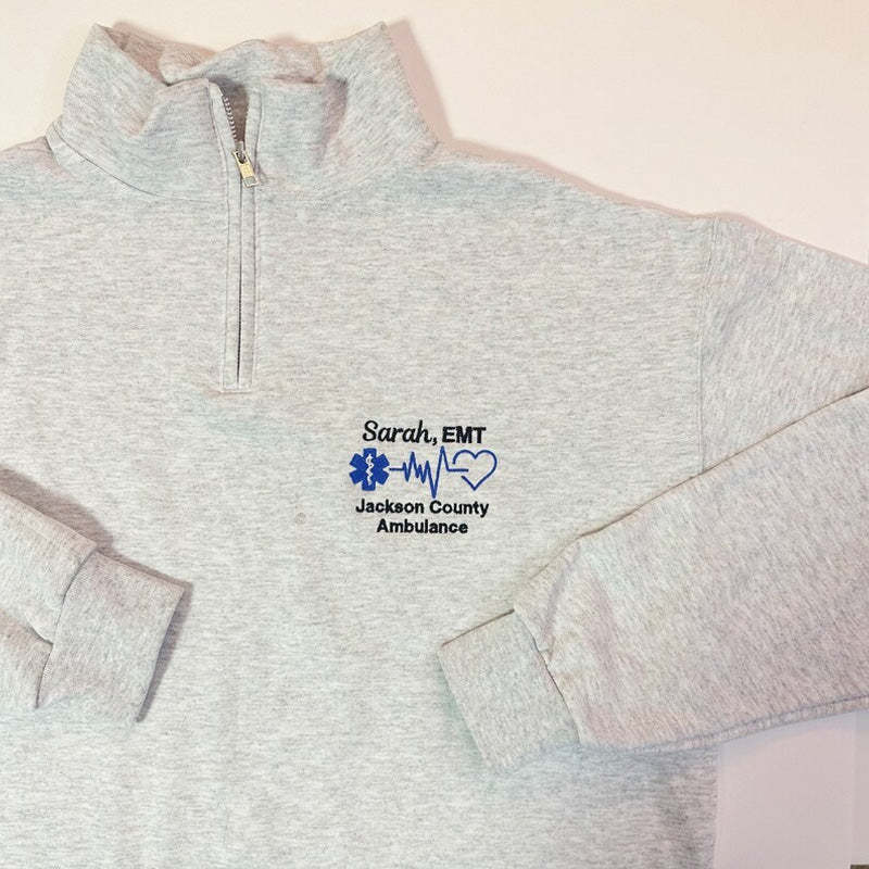 EMT EMS Custom Pullover Sweatshirt Jacket