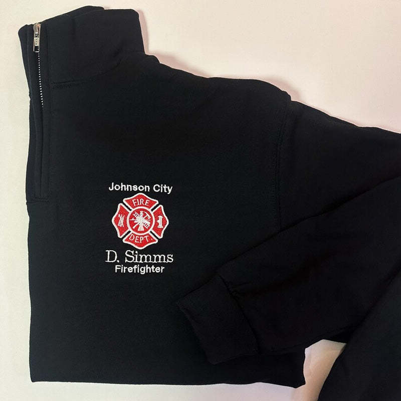 Firefighter Custom Pullover Sweatshirt Jacket