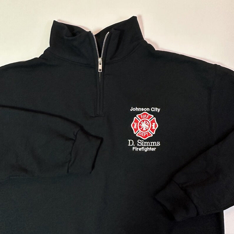 Firefighter Custom Pullover Sweatshirt Jacket